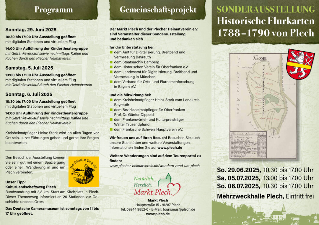 Plecher Flurkarten Sonderausstellung Flyer 1